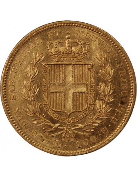 ITALIE, SARDAIGNE, CHARLES ALBERT - 100 LIRE OR 1840 GËNES