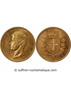 ITALIE, SARDAIGNE, CHARLES ALBERT - 100 LIRE OR 1840 GËNES
