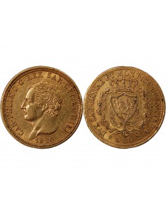 ITALIE, SARDAIGNE, CHARLES FELIX - 80 LIRE OR 1826 TURIN 2