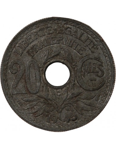 LINDAUER - 20 CENTIMES 1945 C CASTELSARRASIN