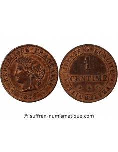 CERES - 1 CENTIME 1872 A PARIS