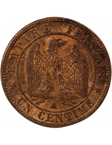 NAPOLEON III - 1 CENTIME 1861 A PARIS