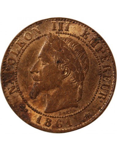 NAPOLEON III - 1 CENTIME 1861 A PARIS
