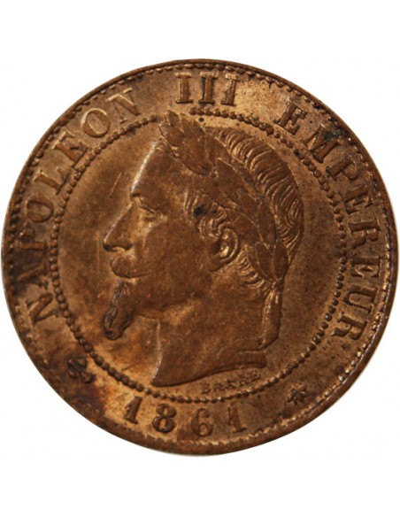 NAPOLEON III - 1 CENTIME 1861 A PARIS