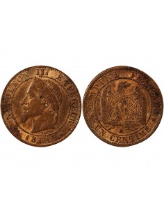 NAPOLEON III - 1 CENTIME 1861 A PARIS 2
