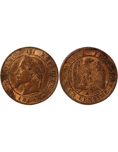 NAPOLEON III - 1 CENTIME 1861 A PARIS