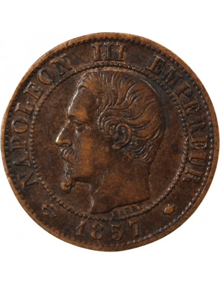 NAPOLEON III - 1 CENTIME 1857 MA MARSEILLE