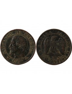 NAPOLEON III - 1 CENTIME 1854 D LYON 2