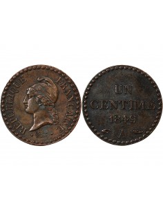 DUPRÉ - 1 CENTIME 1849 A PARIS 2