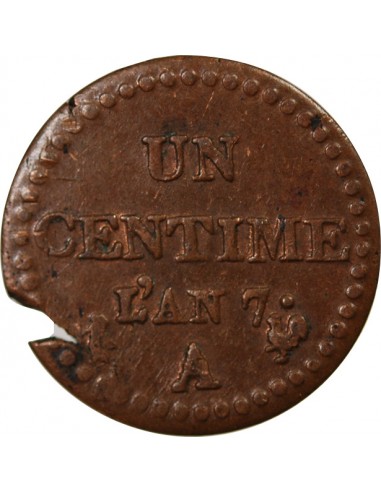 DUPRÉ - 1 CENTIME AN 7 A PARIS