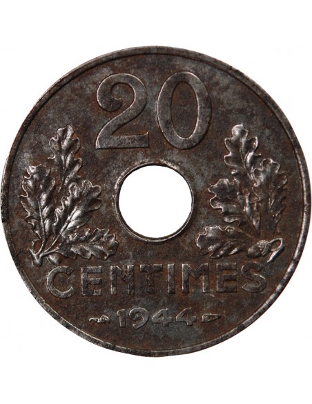 ETAT FRANCAIS - 20 CENTIMES FER 1944