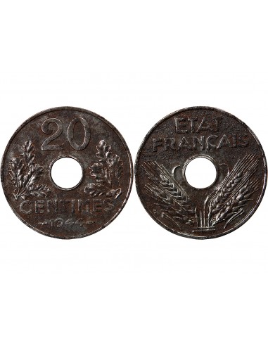 ETAT FRANCAIS - 20 CENTIMES FER 1944
