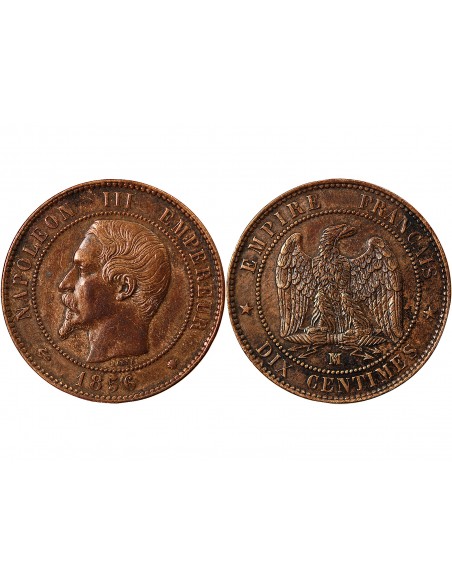 NAPOLEON III - 10 CENTIMES 1856 MA MARSEILLE