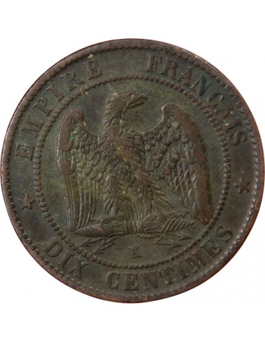 NAPOLEON III - 10 CENTIMES 1863 K BORDEAUX