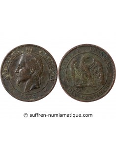 NAPOLEON III - 10 CENTIMES 1863 K BORDEAUX