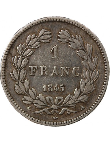 LOUIS PHILIPPE﻿ - 1 FRANC ARGENT 1845 A PARIS