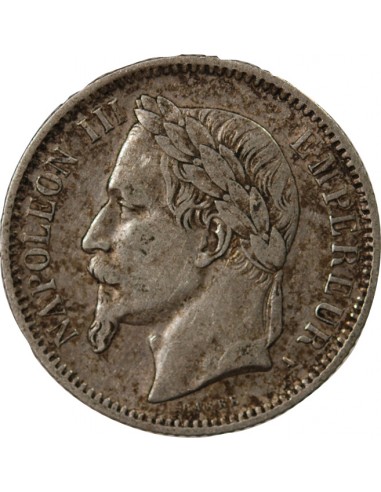 NAPOLEON III - 1 FRANC ARGENT 1867 A PARIS