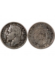 NAPOLEON III - 1 FRANC ARGENT 1870 BB STRASBOURG 2