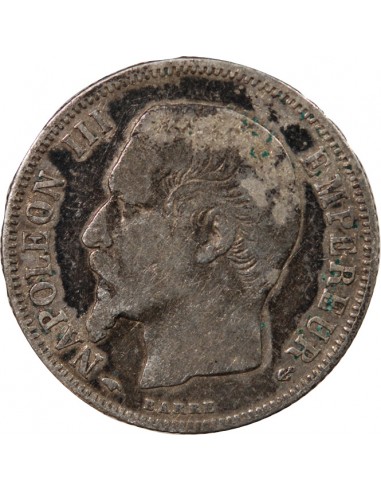 NAPOLEON III - 1 FRANC ARGENT 1858 A PARIS