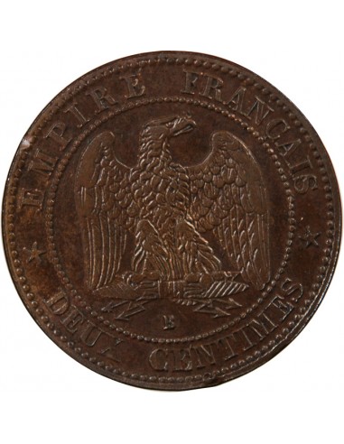 NAPOLEON III - 2 CENTIMES 1855 B ROUEN