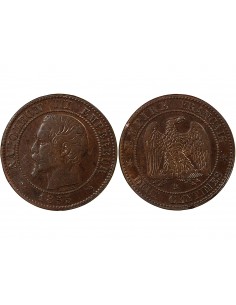 NAPOLEON III - 2 CENTIMES 1855 B ROUEN 2