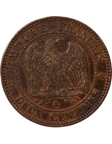 NAPOLEON III - 2 CENTIMES 1854 BB STRASBOURG