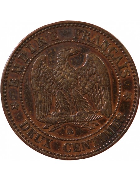 NAPOLEON III - 2 CENTIMES 1854 BB STRASBOURG