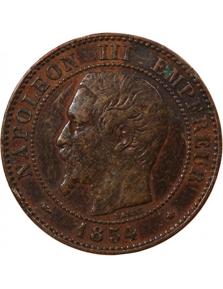 NAPOLEON III - 2 CENTIMES 1854 BB STRASBOURG
