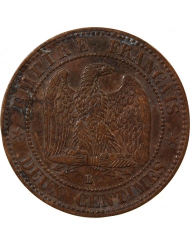 NAPOLEON III - 2 CENTIMES 1855 B ROUEN