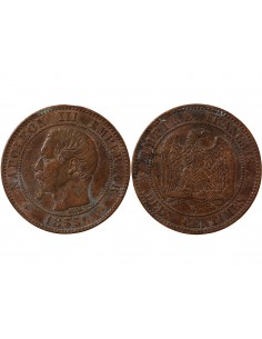 NAPOLEON III - 2 CENTIMES 1855 B ROUEN 2