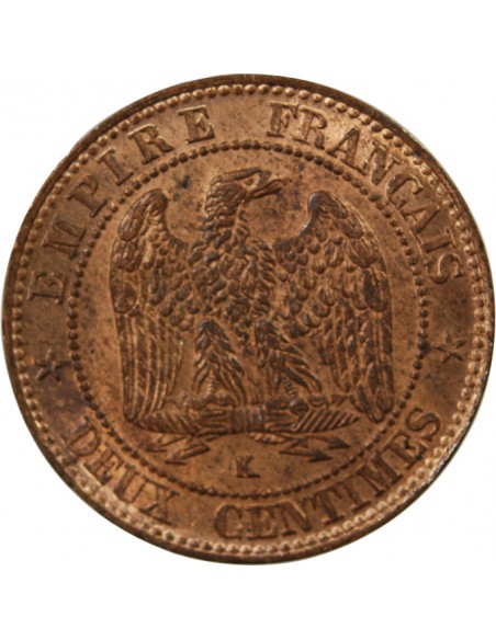 NAPOLEON III - 2 CENTIMES 1862 K BORDEAUX