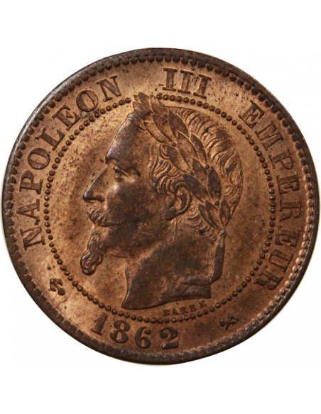 NAPOLEON III - 2 CENTIMES 1862 K BORDEAUX