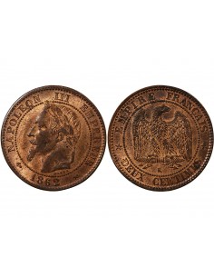 NAPOLEON III - 2 CENTIMES 1862 K BORDEAUX 2
