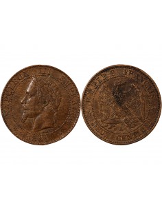NAPOLEON III - 2 CENTIMES 1861 A PARIS 2