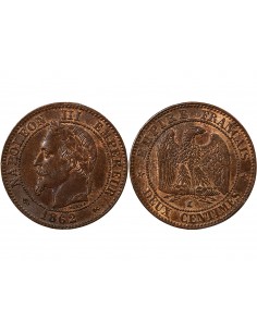 NAPOLEON III - 2 CENTIMES 1862 K BORDEAUX 2
