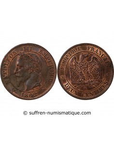 NAPOLEON III - 2 CENTIMES 1862 K BORDEAUX