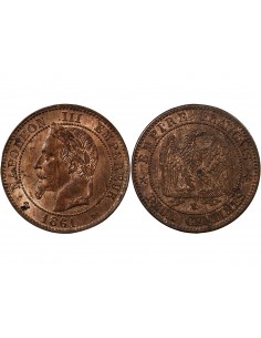 NAPOLEON III - 2 CENTIMES 1861 K BORDEAUX 2