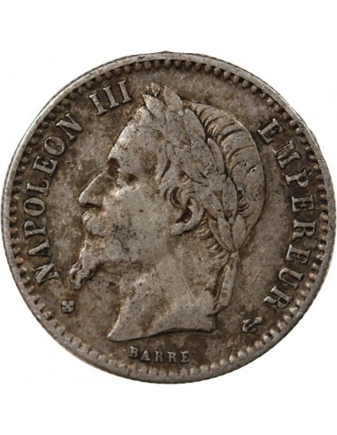 NAPOLEON III - 50 CENTIMES ARGENT 1867 BB STRASBOURG