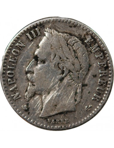 NAPOLEON III - 50 CENTIMES ARGENT 1867 A PARIS