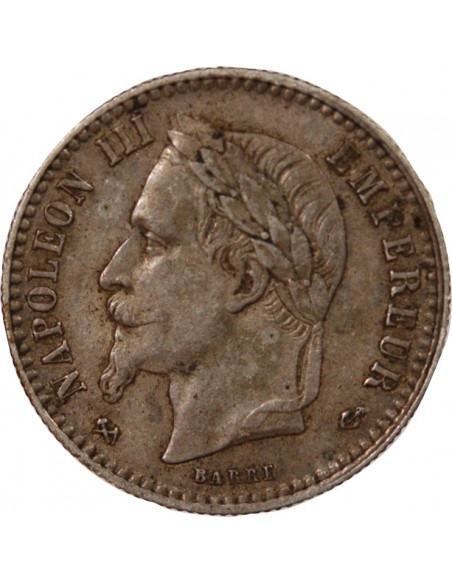 NAPOLEON III - 50 CENTIMES ARGENT 1867 K BORDEAUX