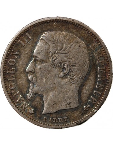 NAPOLEON III - 50 CENTIMES ARGENT 1859 BB STRASBOURG