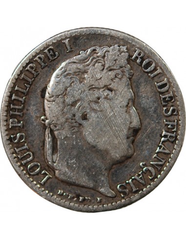 LOUIS-PHILIPPE﻿ Ier - 1/2 FRANC ARGENT 1842 BB STRASBOURG