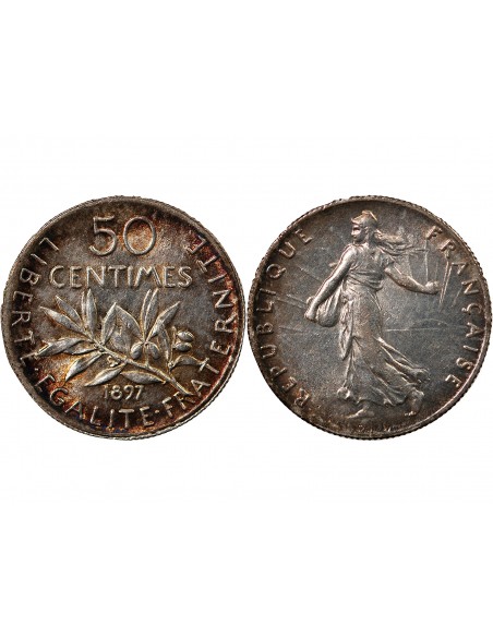 SEMEUSE - 50 CENTIMES ARGENT 1897