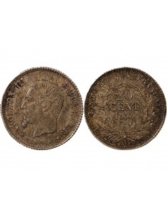 NAPOLEON III - 20 CENTIMES ARGENT 1853 A PARIS 2