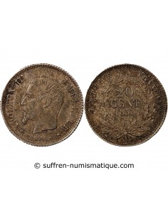 NAPOLEON III - 20 CENTIMES ARGENT 1853 A PARIS