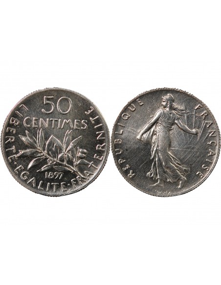 SEMEUSE - 50 CENTIMES ARGENT 1897