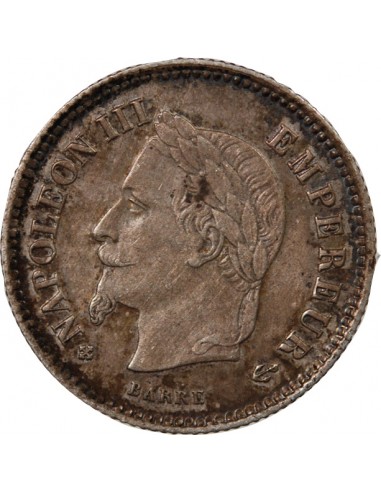 NAPOLEON III - 20 CENTIMES ARGENT 1867 BB STRASBOURG