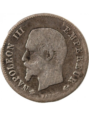 NAPOLEON III - 20 CENTIMES ARGENT 1860 BB STRASBOURG