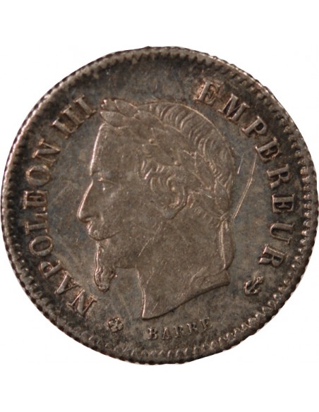 NAPOLEON III - 20 CENTIMES ARGENT 1867 BB STRASBOURG
