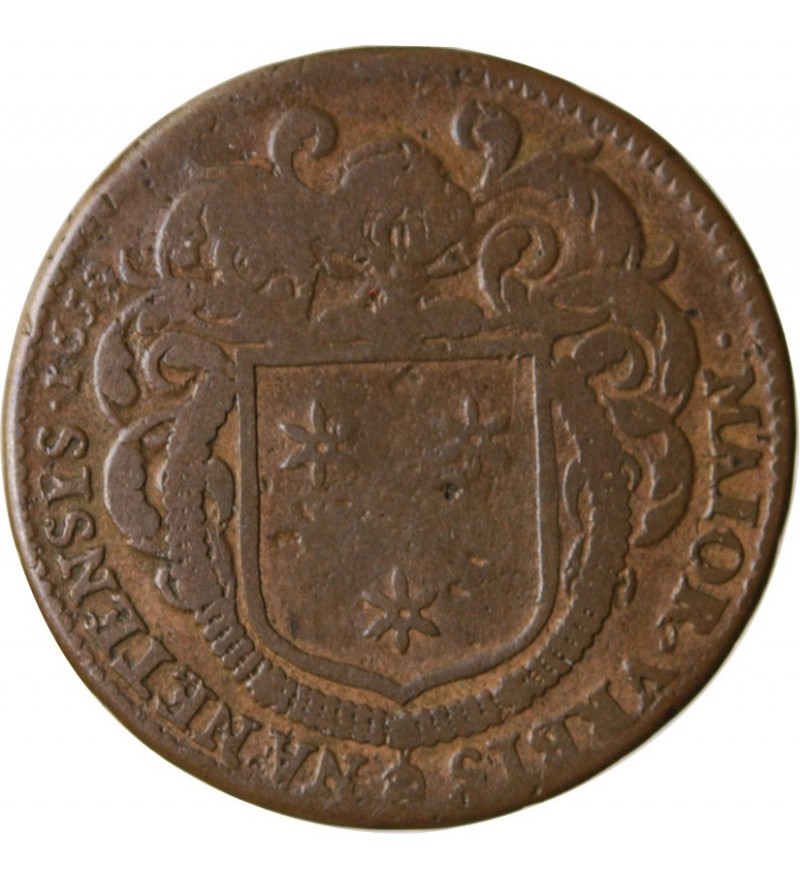 MAIRE DE NANTES - JACQUES HUTEAU JETON﻿ CUIVRE 1659
